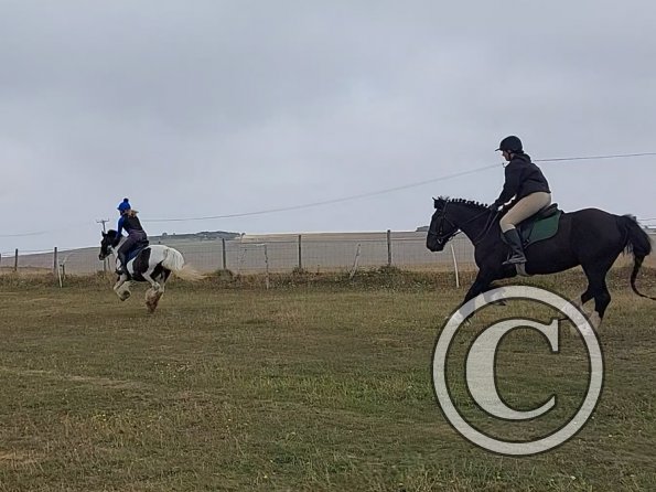 Sula and George race