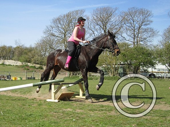 Scarlett and Gaby jump