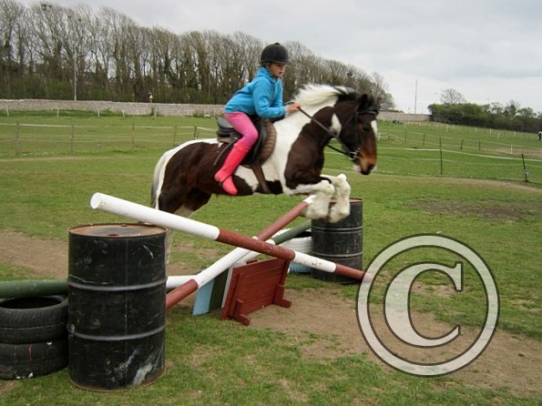 Chloe first lesson on Lizzy (20)