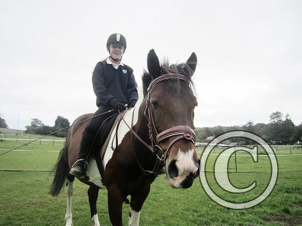 Exhausted horse and rider