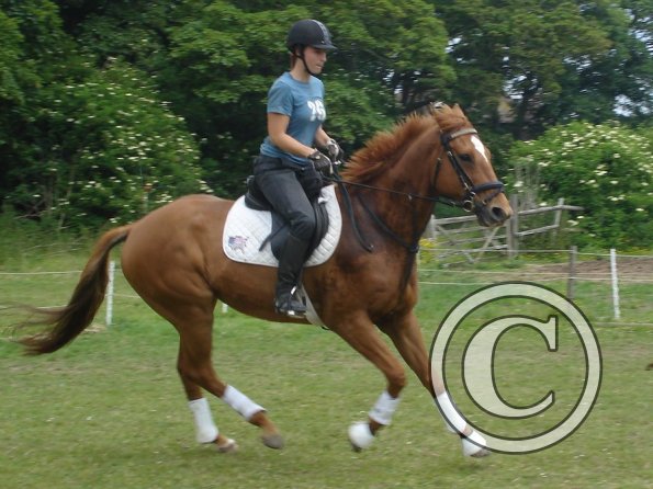 Henry and Anna canter