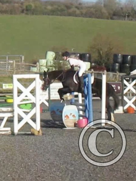 Jessie and Verity jumping