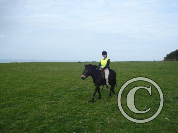 Julia on Telscombe Tye