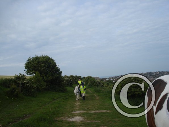 Walking along Coombe Rise